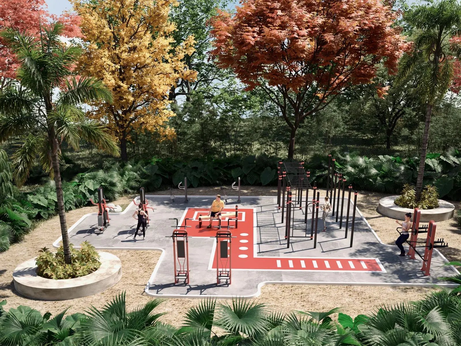 Área de calistenia proyectada en OTHÓ