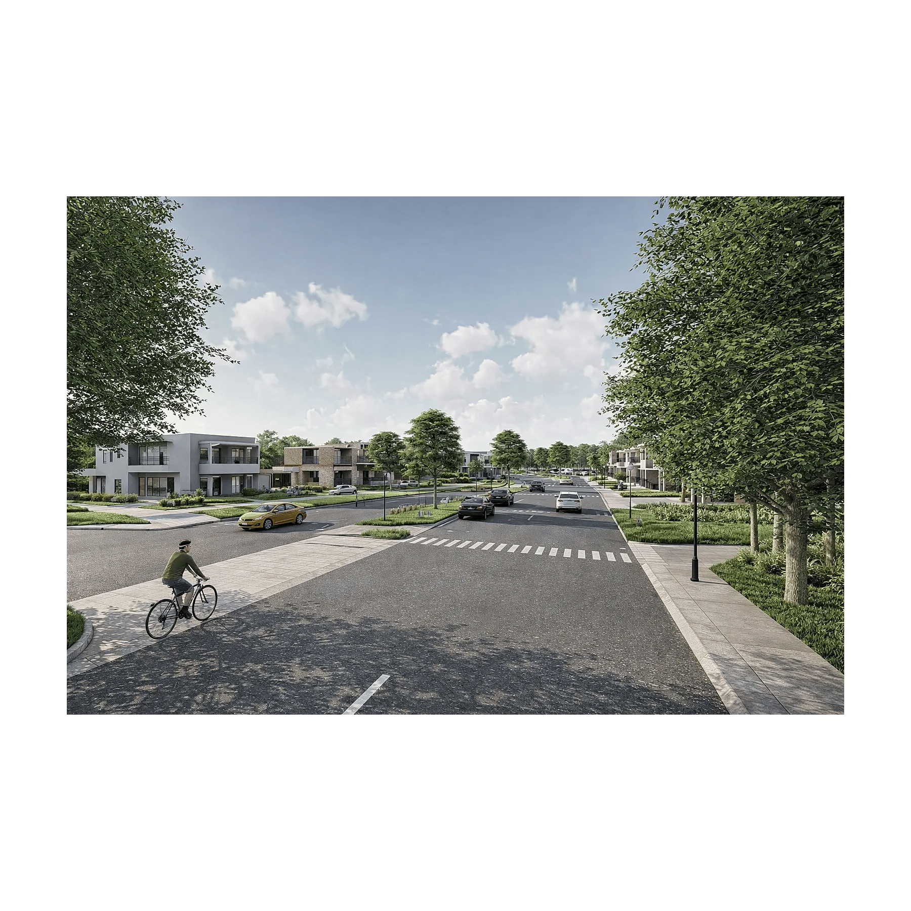 Vialidad residencial proyectada en OTHÓ