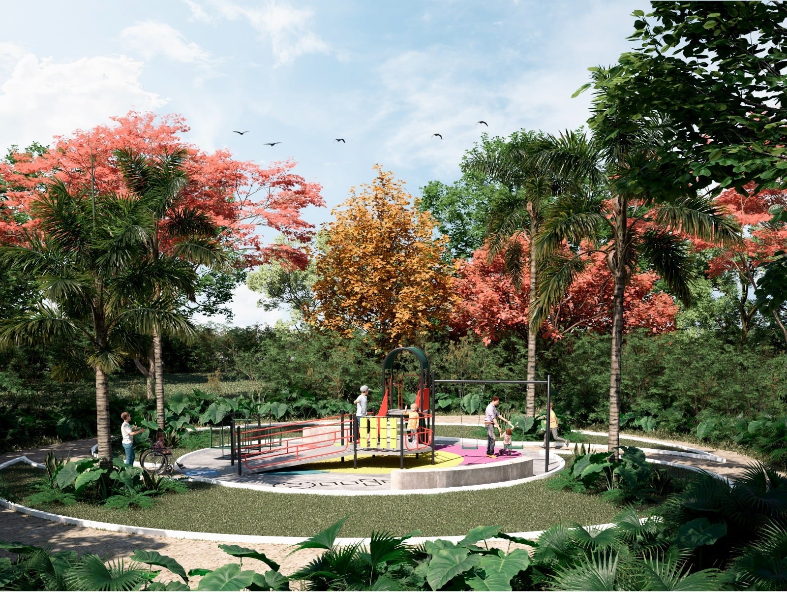 Áreas recreativas proyectadas en OTHÓ